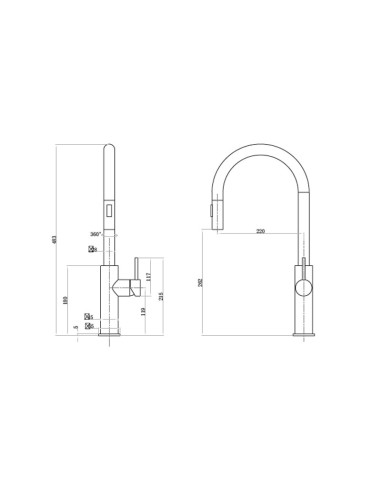 GRIFO DE COCINA EXTRAIBLE MODELO ARIADNA GRIFO DE COCINA EXTRAIBLE MODELO ARIADNA