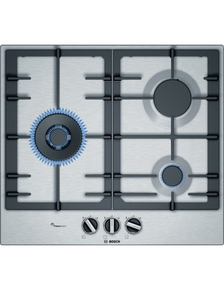 ENCIMERA DE GAS 3 FGOS. EN ACERO INOXIDABLE BOSCH