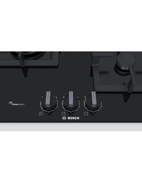 PLACA DE GAS NEGRO 3 FGOS. BOSCH