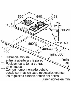 PLACA DE GAS 60cm CRISTAL... 2