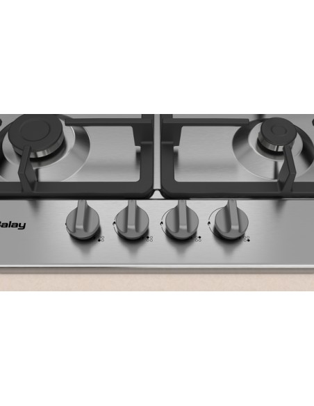 PLACA DE GAS 60cm EN ACERO INOXIDABLE