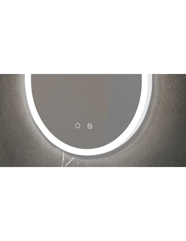 ESPEJO ELÍPTICO CON MARCO ACRILICO...