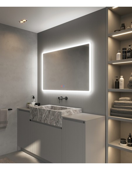 ESPEJO MODELO PRAGA DE LEDIMEX RETROILUMINADO