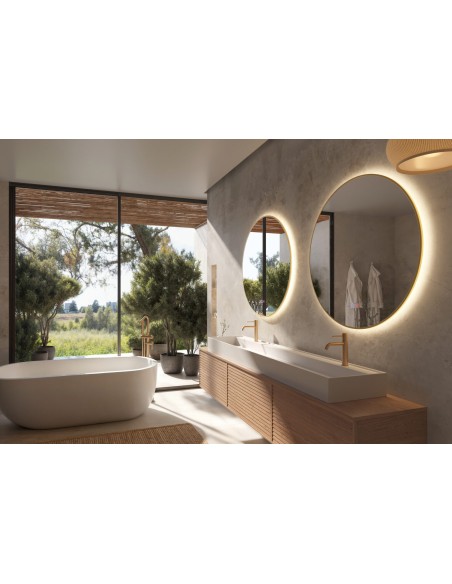 ESPEJO REDONDO RETROILUMINADO MODELO FUN DE LEDIMEX