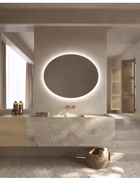 ESPEJO MODELO OVAL DE LEDIMEX RETROILUMINADO