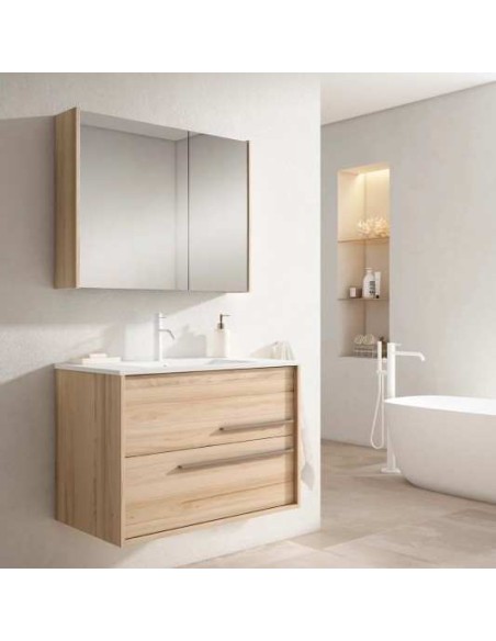 CONJUNTO MUEBLE DE BAÑO  DE 80cm CON LAVABO