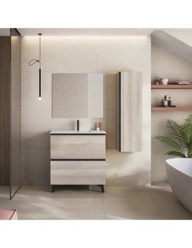 CONJUNTO MUEBLE DE BAÑO DE 80cm CON LAVABO MODELO MALAGA