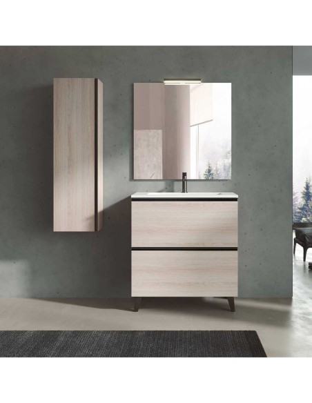 CONJUNTO MUEBLE DE BAÑO DE 80cm CON LAVABO MODELO MALAGA