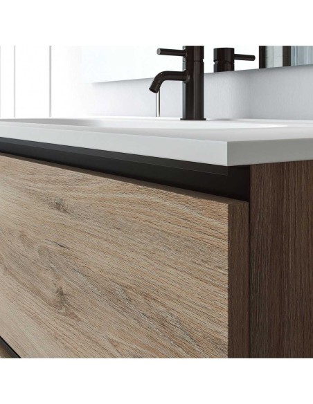 CONJUNTO MUEBLE DE BAÑO DE 80cm CON LAVABO MODELO MALAGA