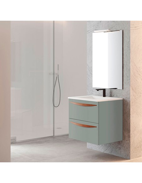 CONJUNTO MUEBLE DE BAÑO DE 60cm MODELO ARCO CON LAVABO.