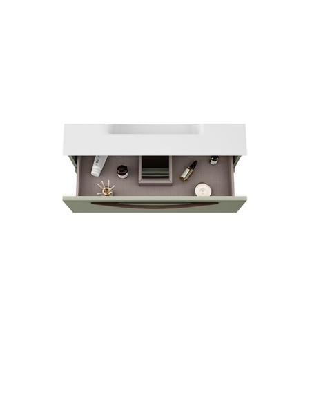 CONJUNTO MUEBLE DE BAÑO DE 60cm MODELO ARCO CON LAVABO.