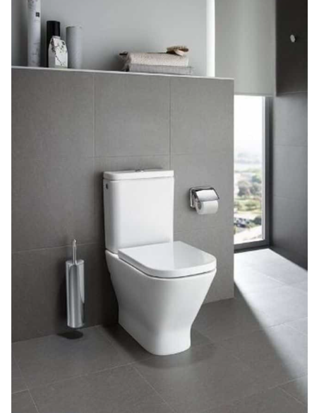 WC ROCA THE GAP SQUARE PACK COMPLETO CON TAPA SUPRALIT DE CAIDA AMORTIGUADA