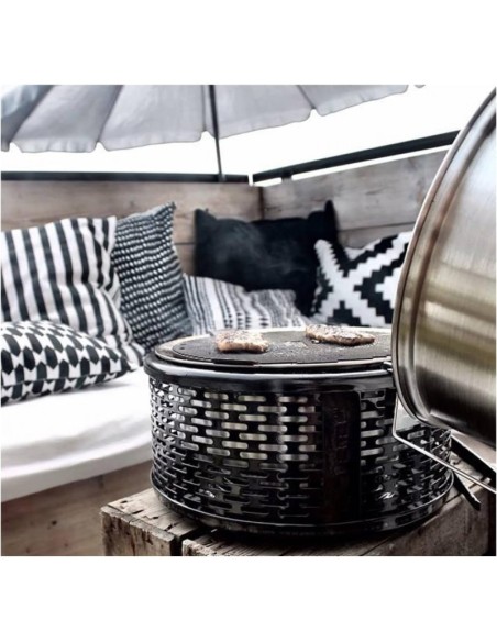BARBACOA PORTATIL DE CARBON PRO NEGRA