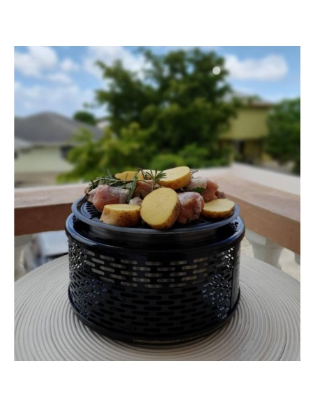 BARBACOA PORTATIL DE CARBON PRO NEGRA