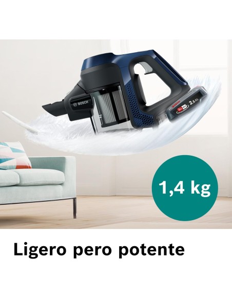 ASPIRADORA SIN CABLE, UNLIMITED 6 AZUL DE BOSCH