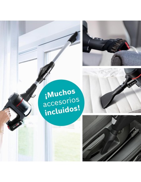 ASPIRADORA SIN CABLE EN ACERO MODELO UNLIMITED 7 DE BOSCH