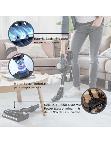 ASPIRADORA SIN CABLE EN ACERO MODELO...