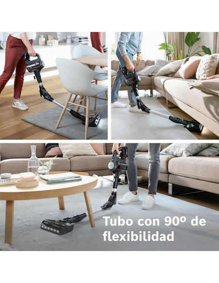 ASPIRADORA SIN CABLE EN ACERO MODELO UNLIMITED 7 DE BOSCH