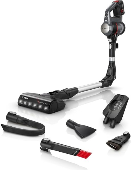 ASPIRADORA SIN CABLE EN ACERO MODELO UNLIMITED 7 DE BOSCH