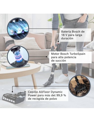 ASPIRADORA SIN CABLE EN ACERO MODELO...