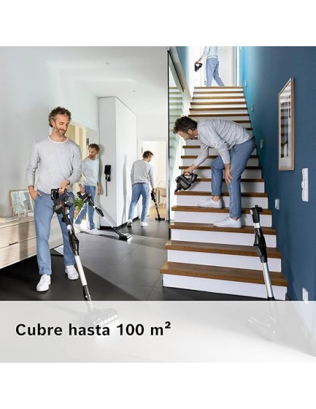 ASPIRADORA SIN CABLE EN ACERO MODELO UNLIMITED 7 DE BOSCH