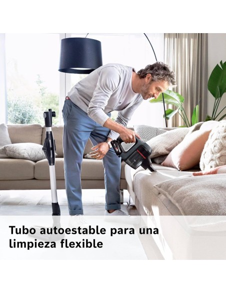ASPIRADORA SIN CABLE EN ACERO MODELO UNLIMITED 7 DE BOSCH