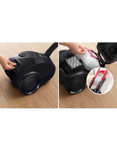 ASPIRADOR CON BOLSA  SERIE 2 EN COLOR NEGRO DE BOSCH