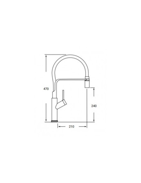 GRIFO FREGADOR EXTENSIBLE MODELO DENVER