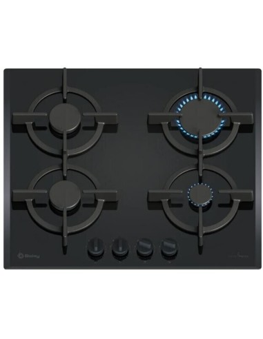 PLACA DE GAS 4 FGOS. EN CRISTAL NEGRO...