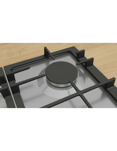 PLACA DE GAS 4 FGOS. EN ACERO DE 60cm BOSCH