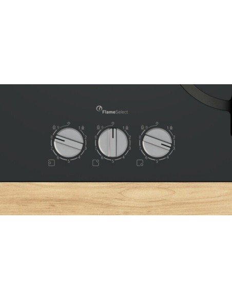 PLACA DE GAS 3 FGOS. EN VIDRIO TEMPLADO NEGRO BOSCH