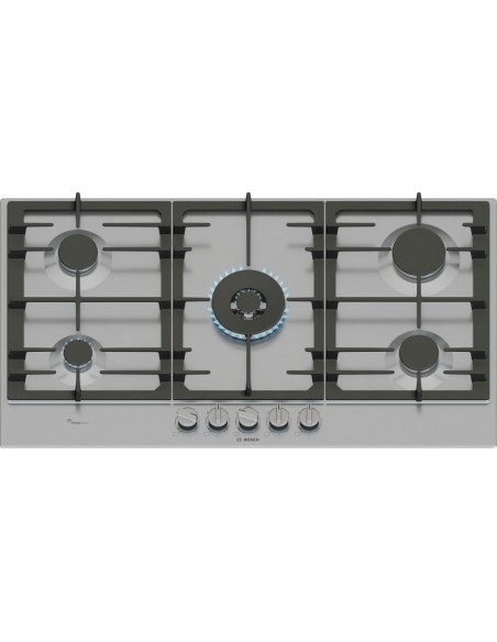 PLACA DE GAS 5 FGOS. EN ACERO INOX. BOSCH