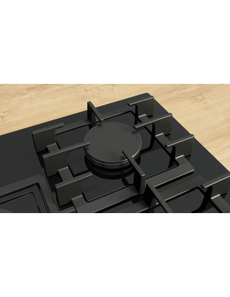 PLACA DE GAS EN VIDRIO TEMPLADO DE 5 FGOS. 75cm BOSCH