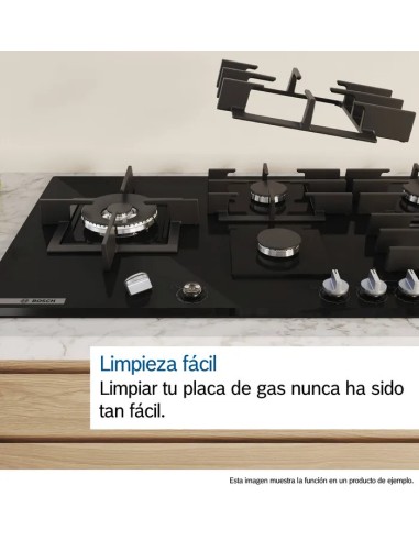 PLACA DE GAS EN VIDRIO TEMPLADO DE 5...