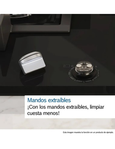 PLACA DE GAS EN VIDRIO TEMPLADO DE 5...