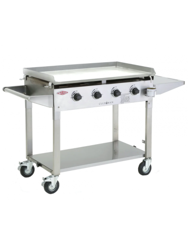 BARBACOA A GAS CARRO PLANCA CLUBMAN INOX