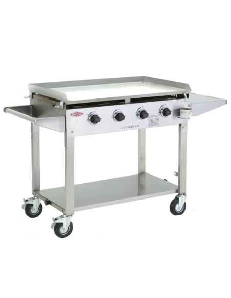 BARBACOA A GAS CARRO PLANCA CLUBMAN INOX