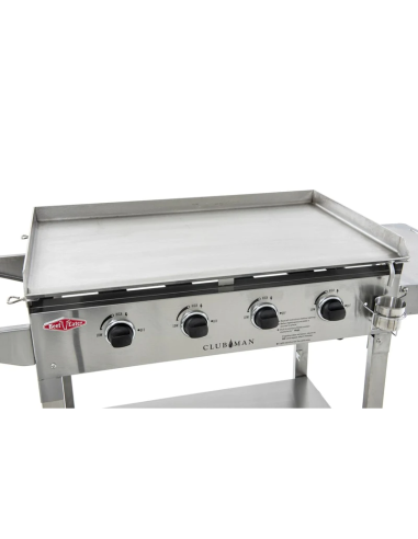 BARBACOA A GAS CARRO PLANCA CLUBMAN INOX
