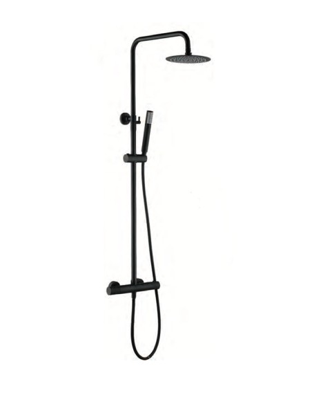 COLUMNA DE DUCHA TERMOSTATICA COLOR NEGRO MATE MODELO LINE MARCA IMEX