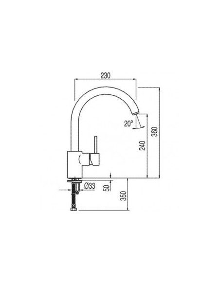 GRIFO DE FREGADERO AJUSTABLE MAX-TRES. TRES