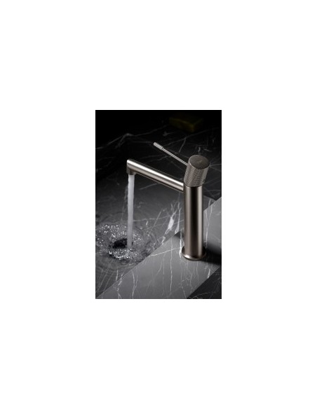 GRIFO LAVABO MONOMANDO MODELO LINE DE IMEX NIQUEL CEPILLADO