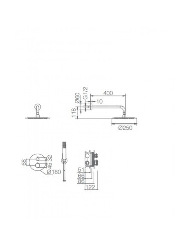 CONJUNTO DE DUCHA TERMOSTATICO... CONJUNTO DE DUCHA TERMOSTATICO...