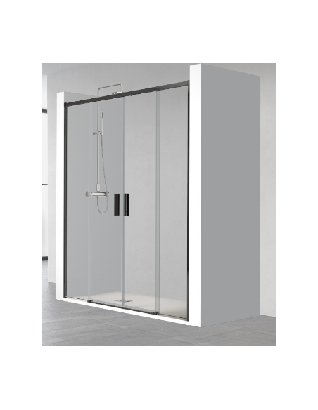 MAMPARA DUCHA MODELO SA-325 ACABADO NEGRO