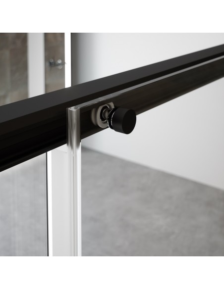 MAMPARA DUCHA MODELO SA-325 ACABADO NEGRO