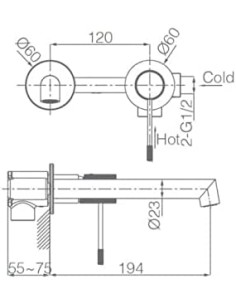 GRIFO DE LAVABO EMPOTRADO... 2