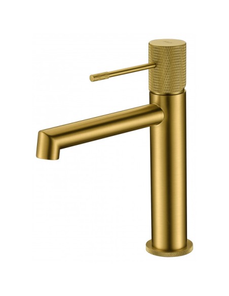 GRIFO LAVABO MONOMANDO MODELO LINE ORO CEPILLADO
