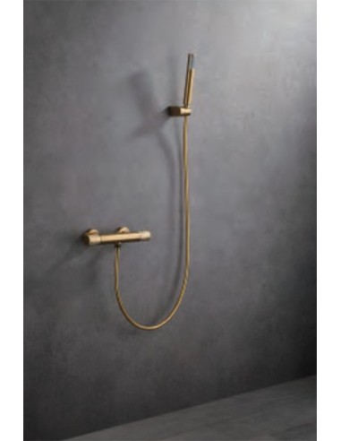 GRIFO DE DUCHA TERMOSTATICO COLOR ORO...