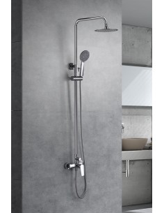 Barra de ducha con grifo termostático LINE cromado - IMEX: calidad