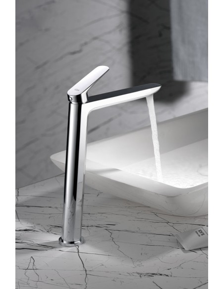 GRIFO MONOMANDO LAVABO ALTO CROMO MODELO BELGICA DE IMEX