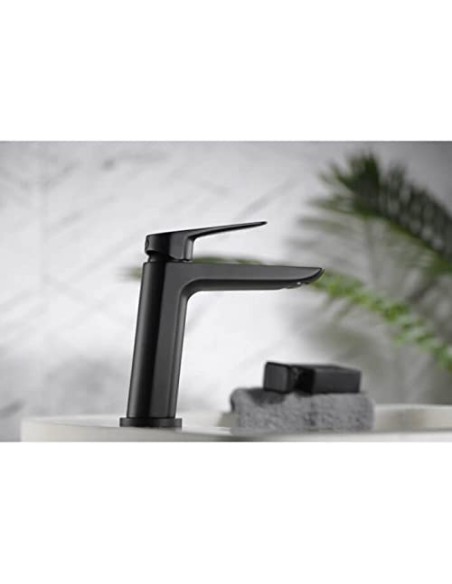 MONOMANDO LAVABO NEGRO MATE MODELO BELGICA DE IMEX